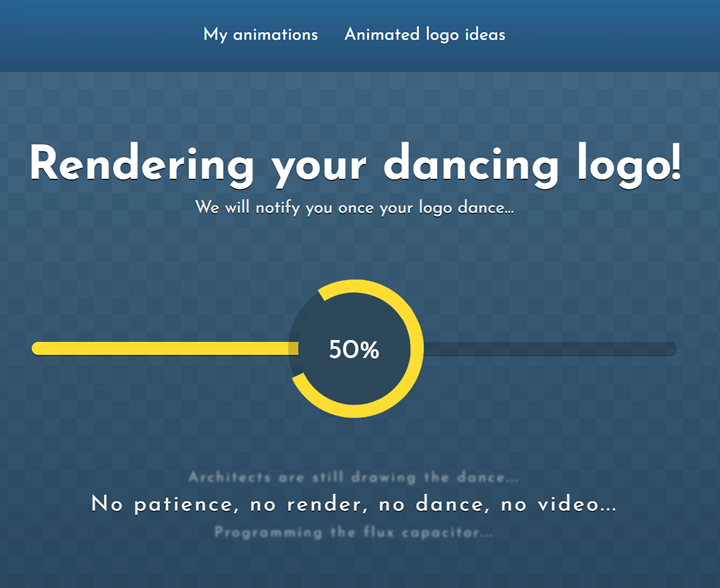 DanceLogo render page