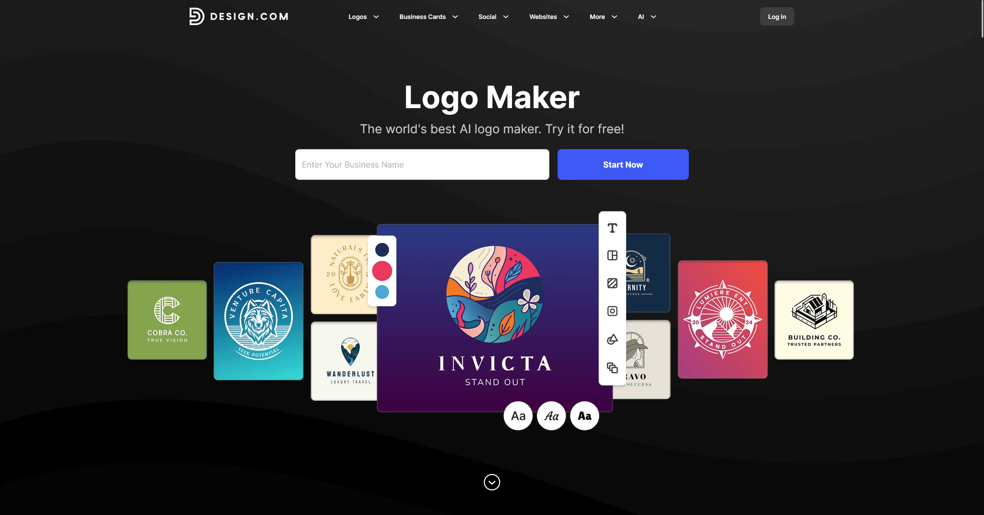 Design.com - fast AI-generated logos