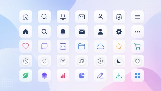 3 Free Icon Sets That Cover Core UI Needs